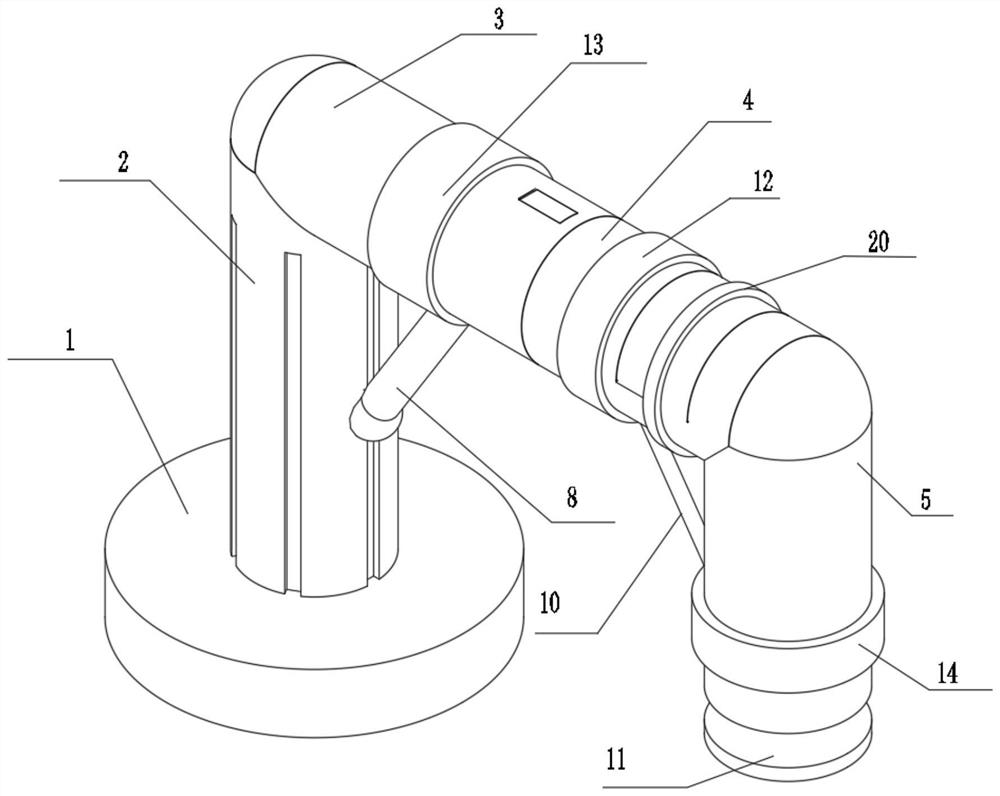 Multi-arm multi-degree-of-freedom arm type structure