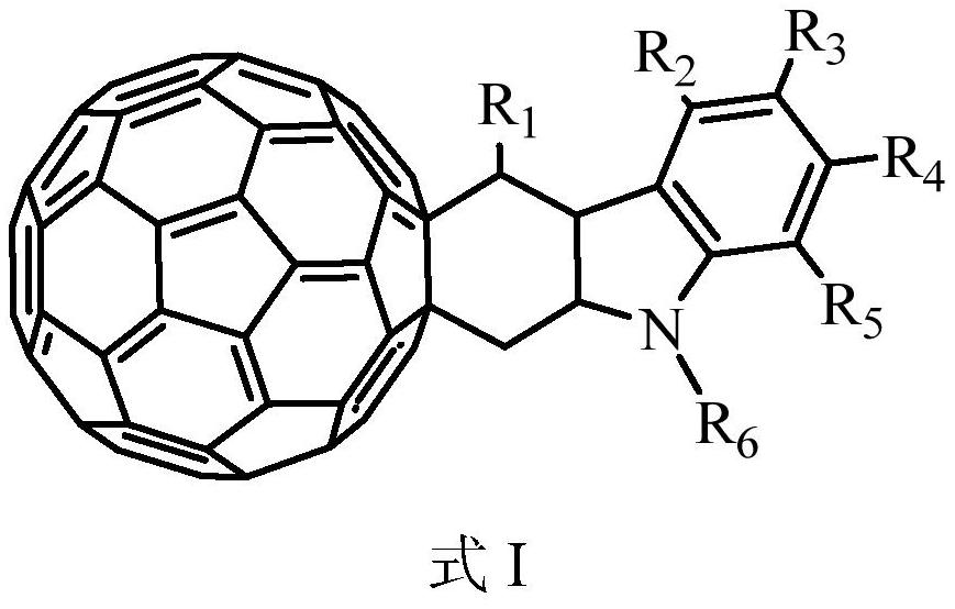 Organic photoelectric material containing C60 condensed ring, preparation method and application thereof