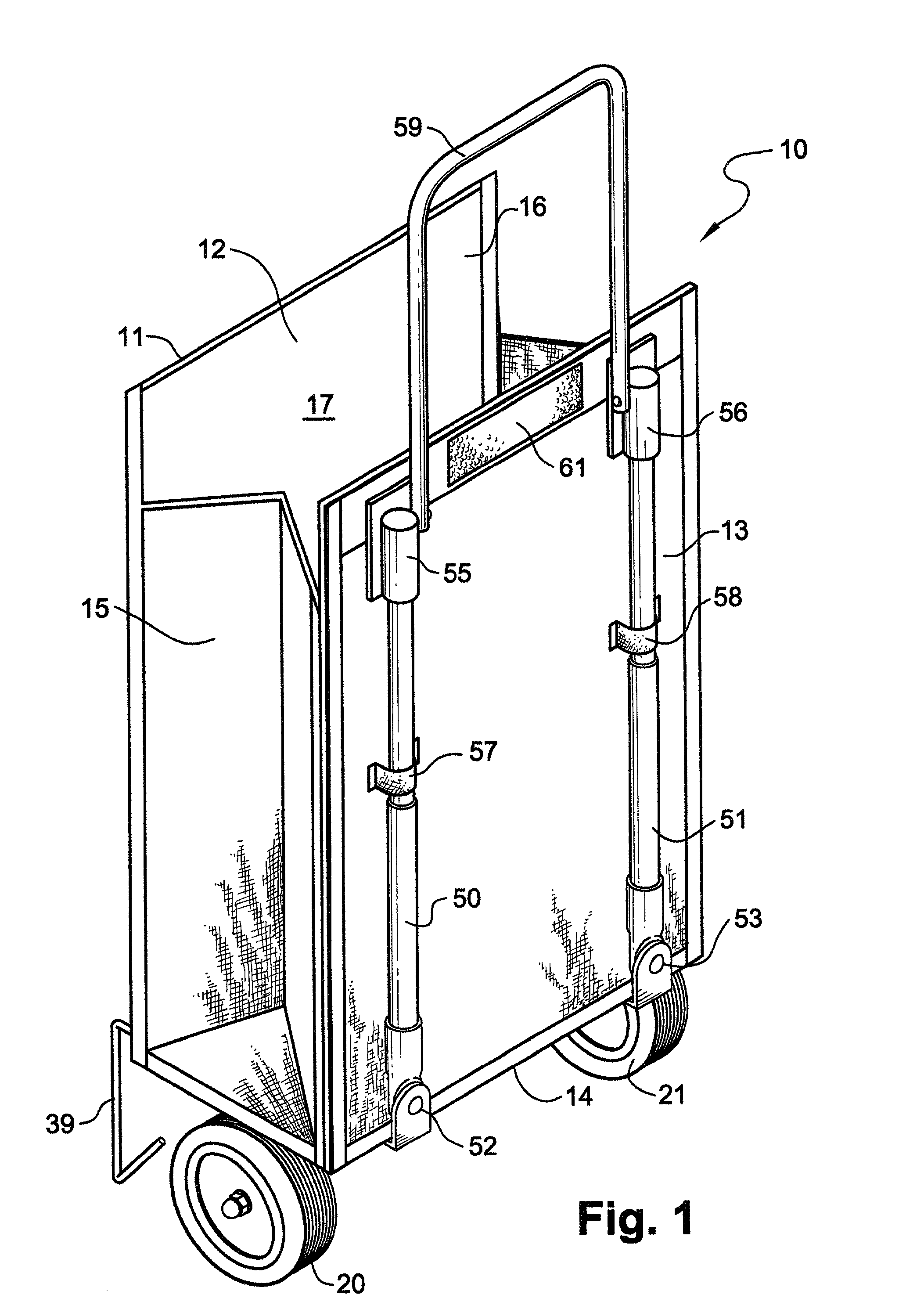 Wheeled foldable carrying apparatus