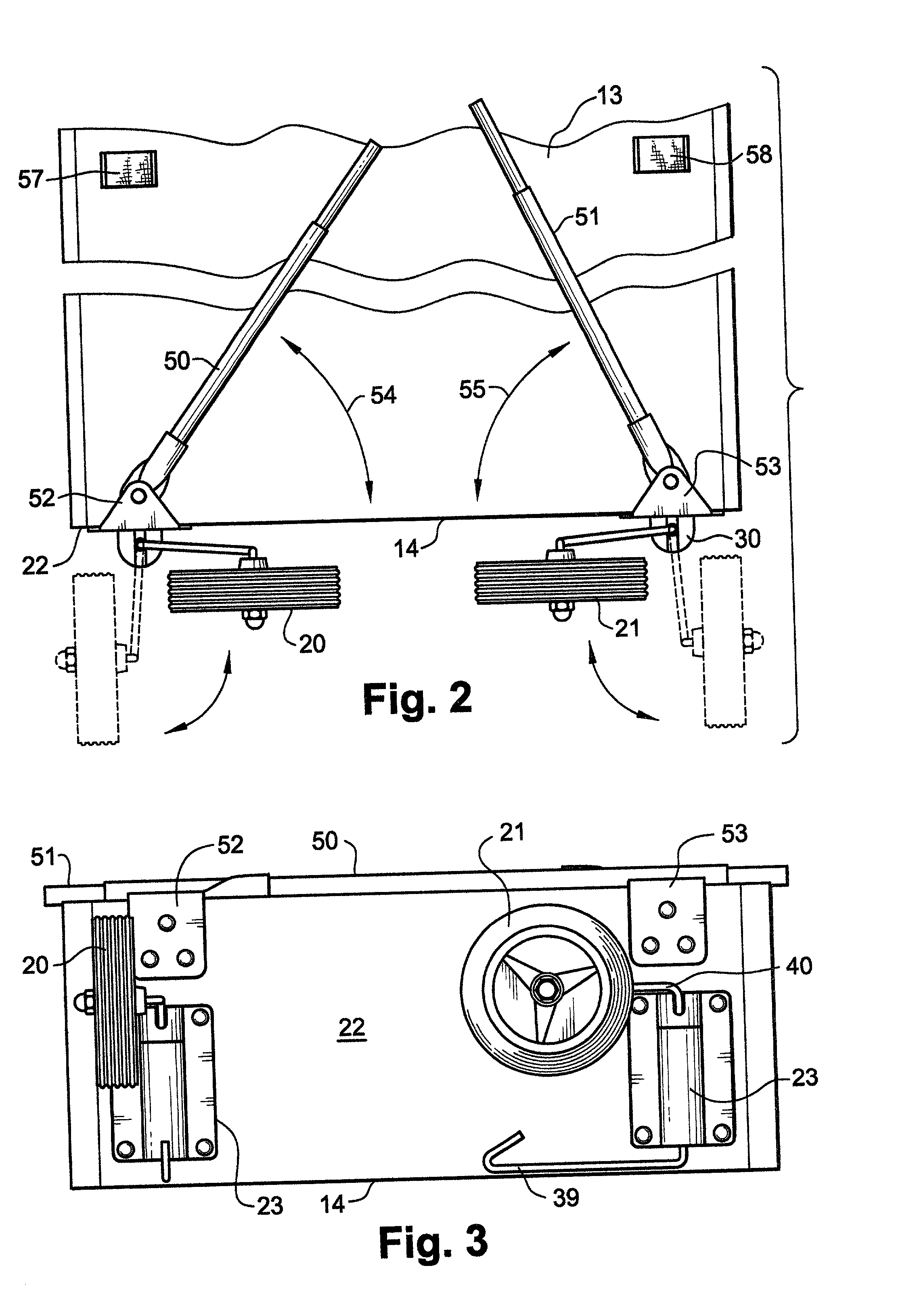 Wheeled foldable carrying apparatus