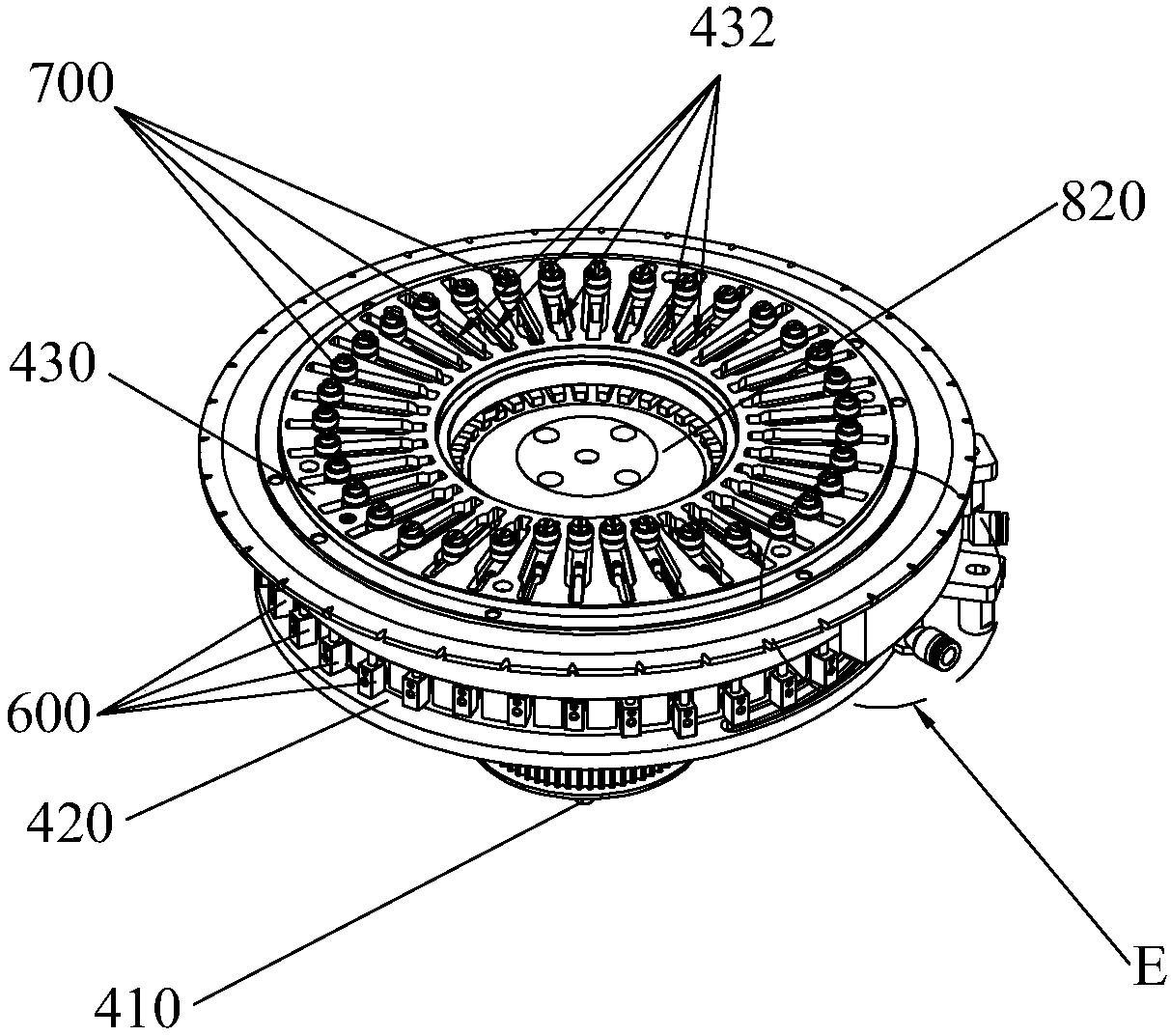 Horizontal-type particle high-speed implanting device
