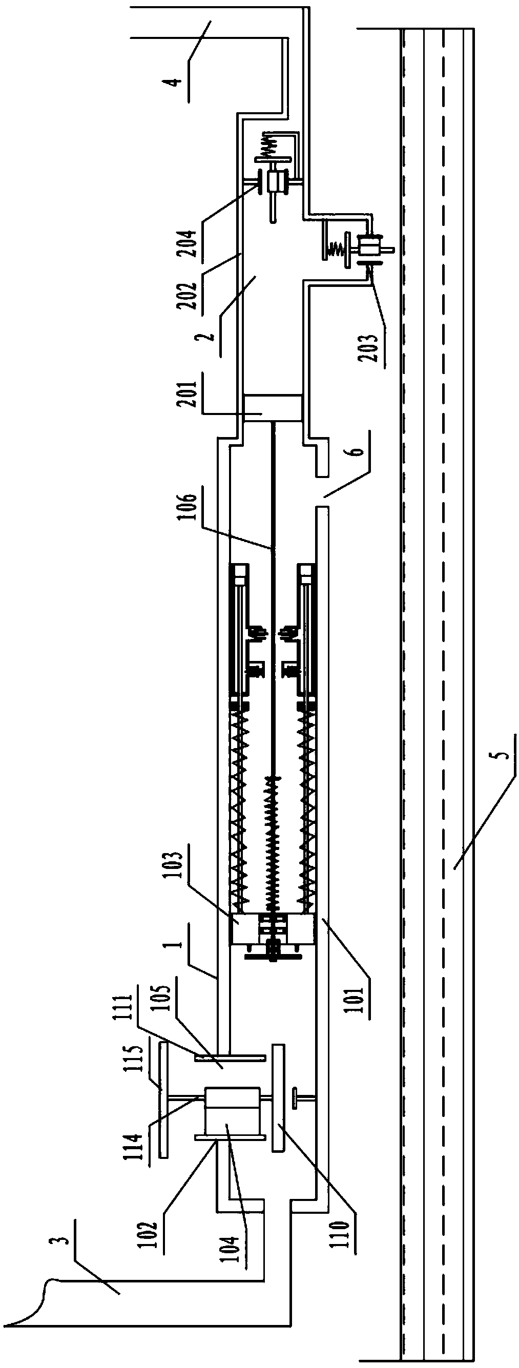 A quick reset device for a large piston of a high-pressure water pump