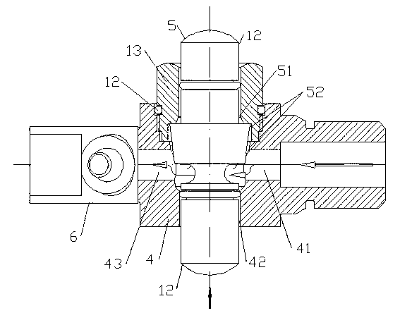 Air valve mechanism of carbon arc gouging gun