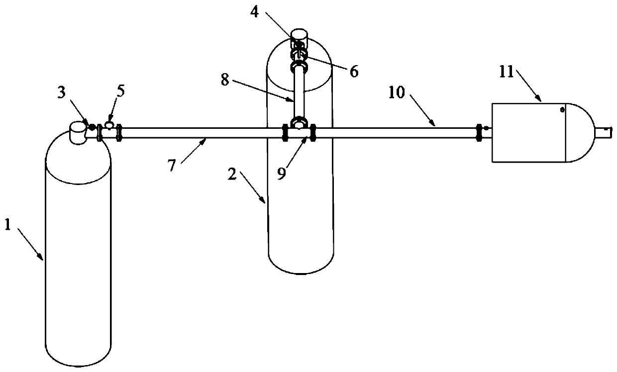 Pulse soot blower utilizing Venturi to premix air and acetylene