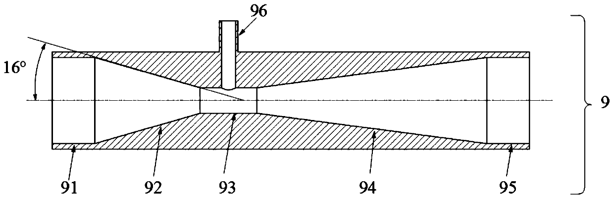 Pulse soot blower utilizing Venturi to premix air and acetylene