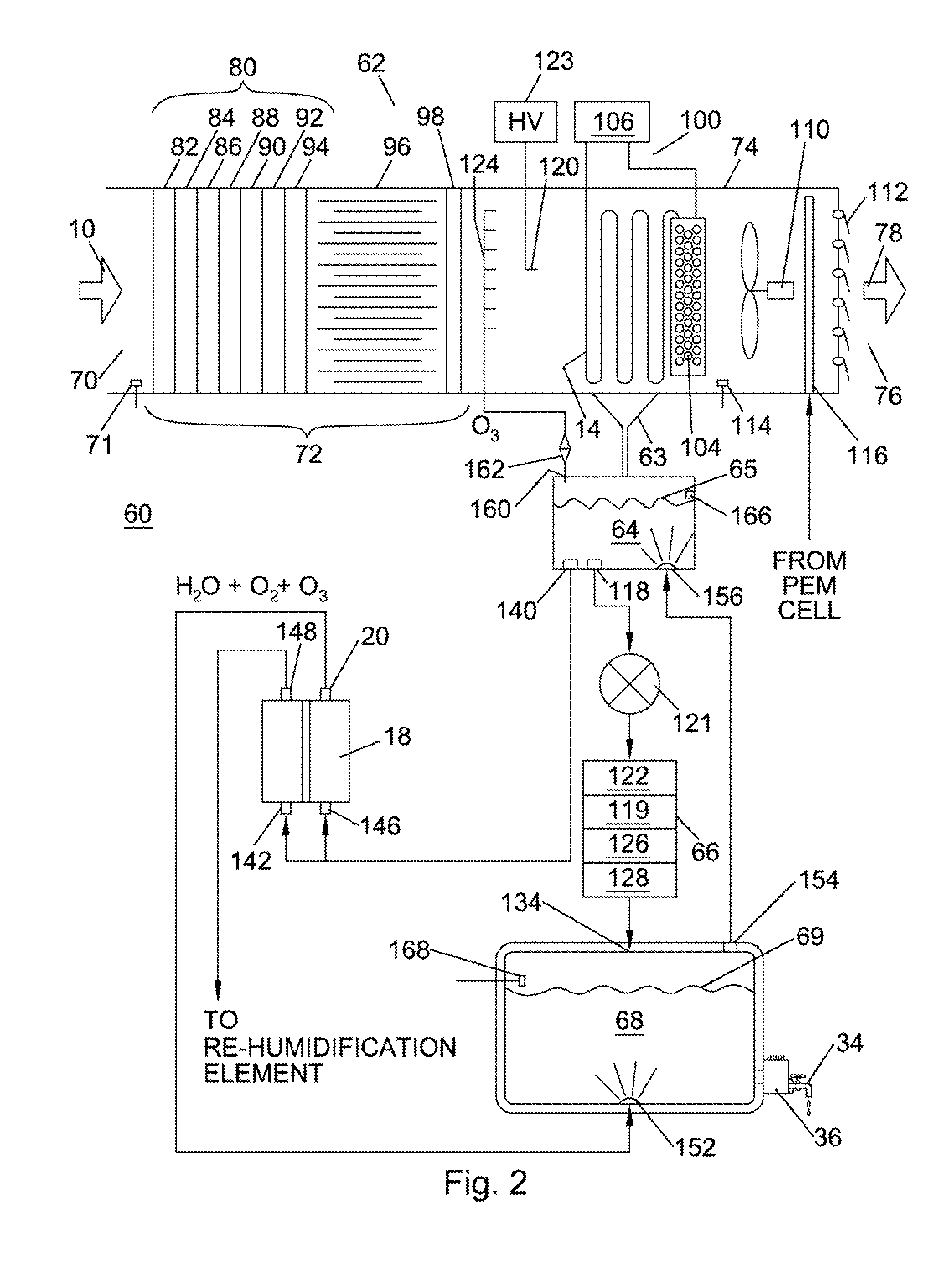 Apparatus and Method For Generating Water From an Air Stream