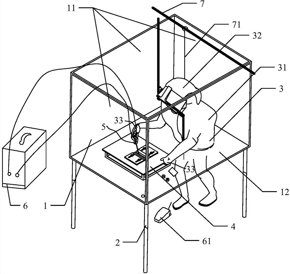 Underwater welding training device and using method thereof