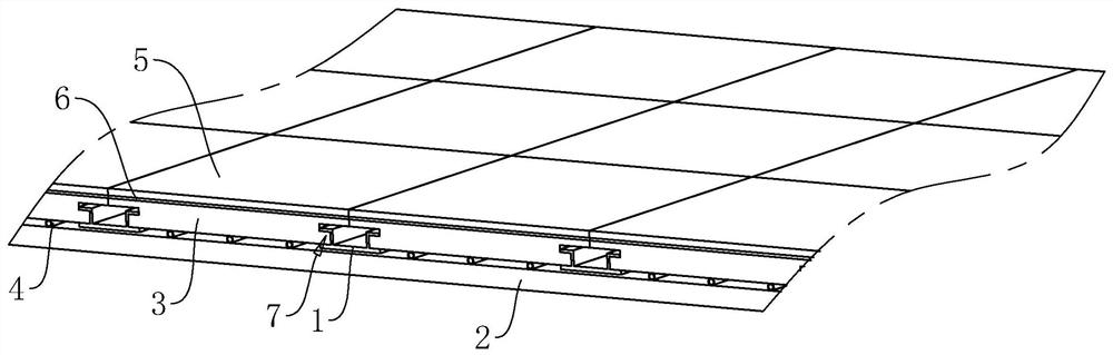 Ceramic tile structure matched with floor heating pipe