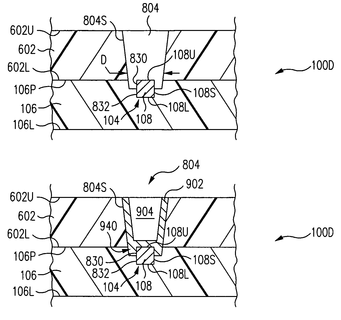 Blind via capture pad structure fabrication method