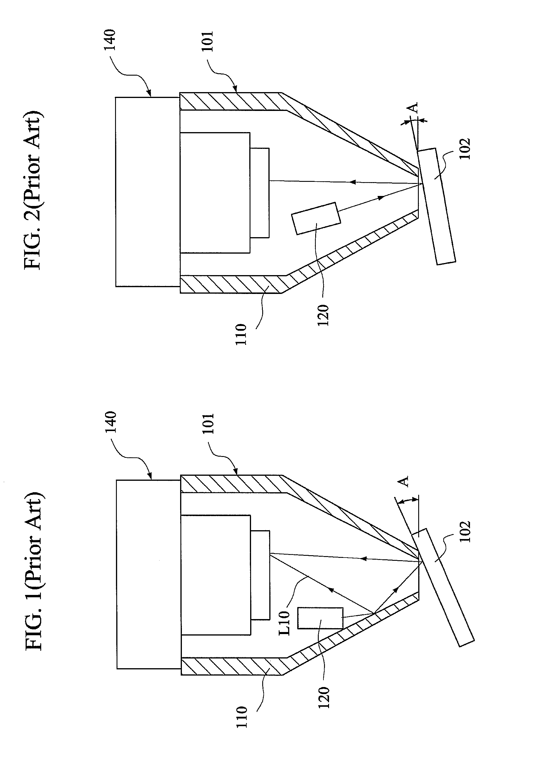 Optical head with diffuser structure