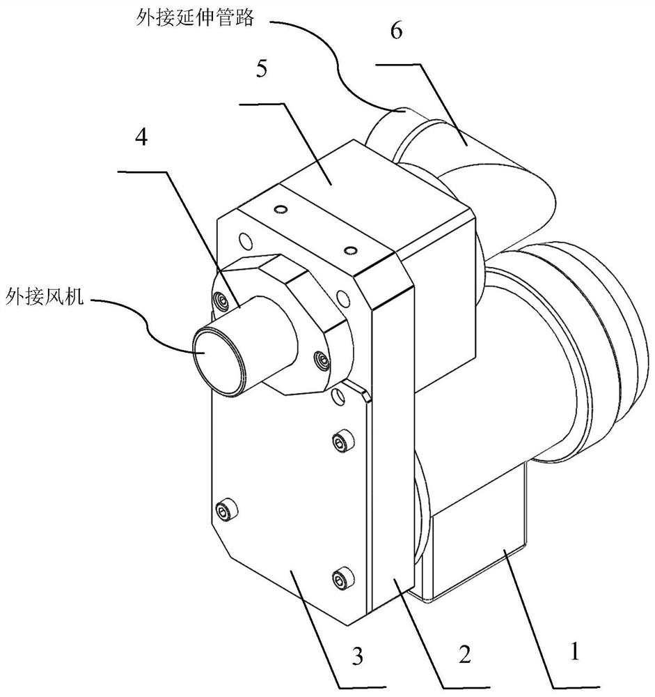 A device for pumping and breaking chips of non-metallic materials