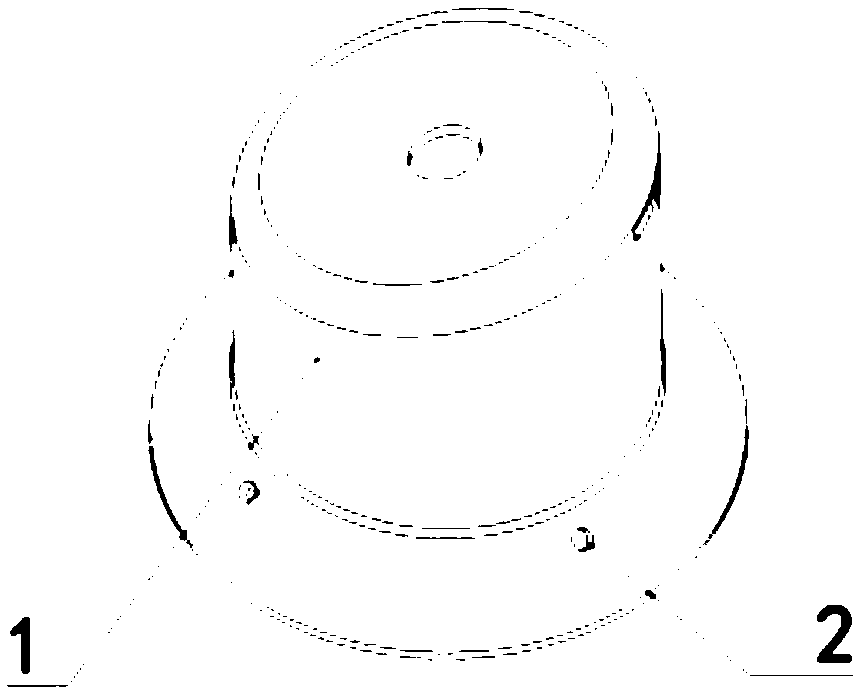 Rotary part drilling method and drilling clamp