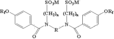 Perfluoroolefine type anionic gemini surfactant and preparation method thereof