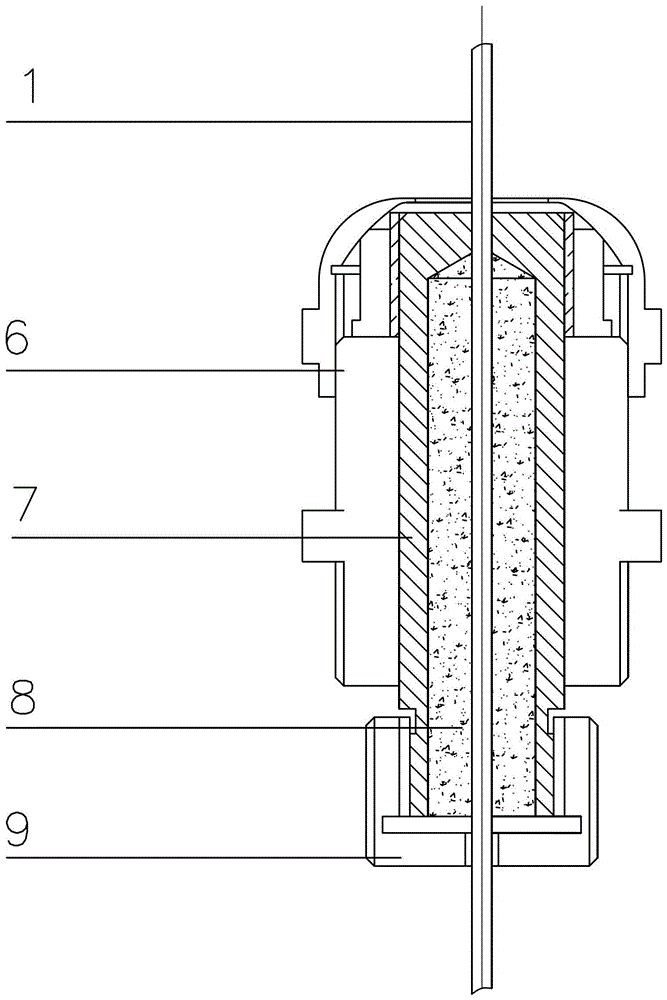 An insulator core cavity sealing device and a current sensor/transformer