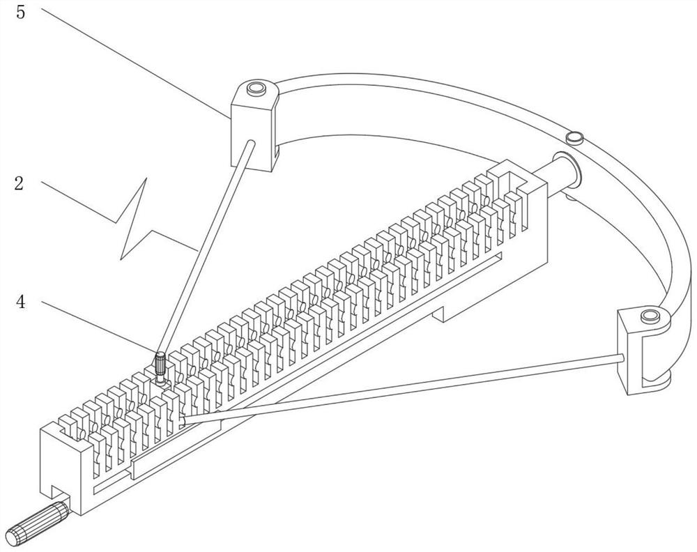 Quickly-adjustable curve line drawing device