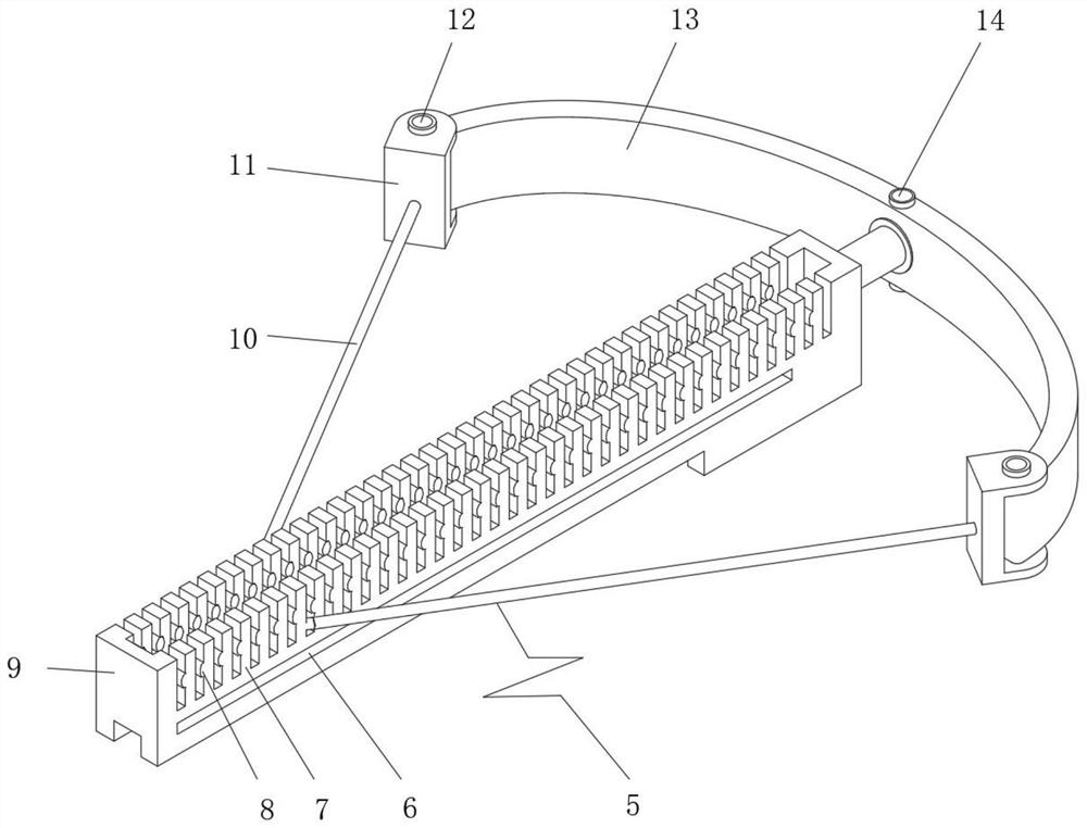 Quickly-adjustable curve line drawing device