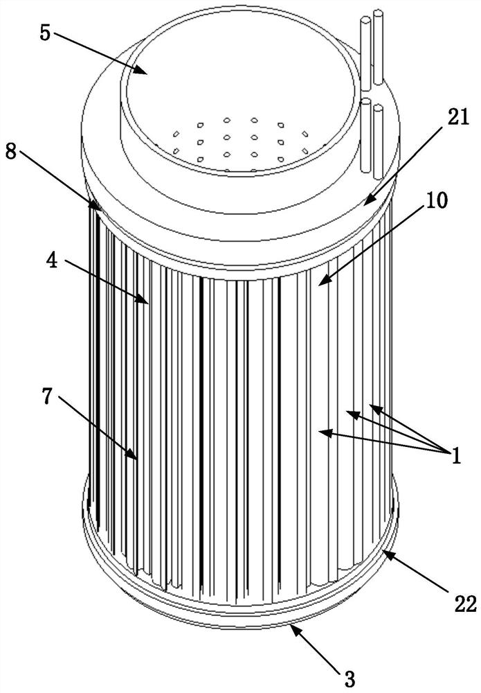 Full-premixing water-cooling gas burner with dynamically adjustable gas flow channel