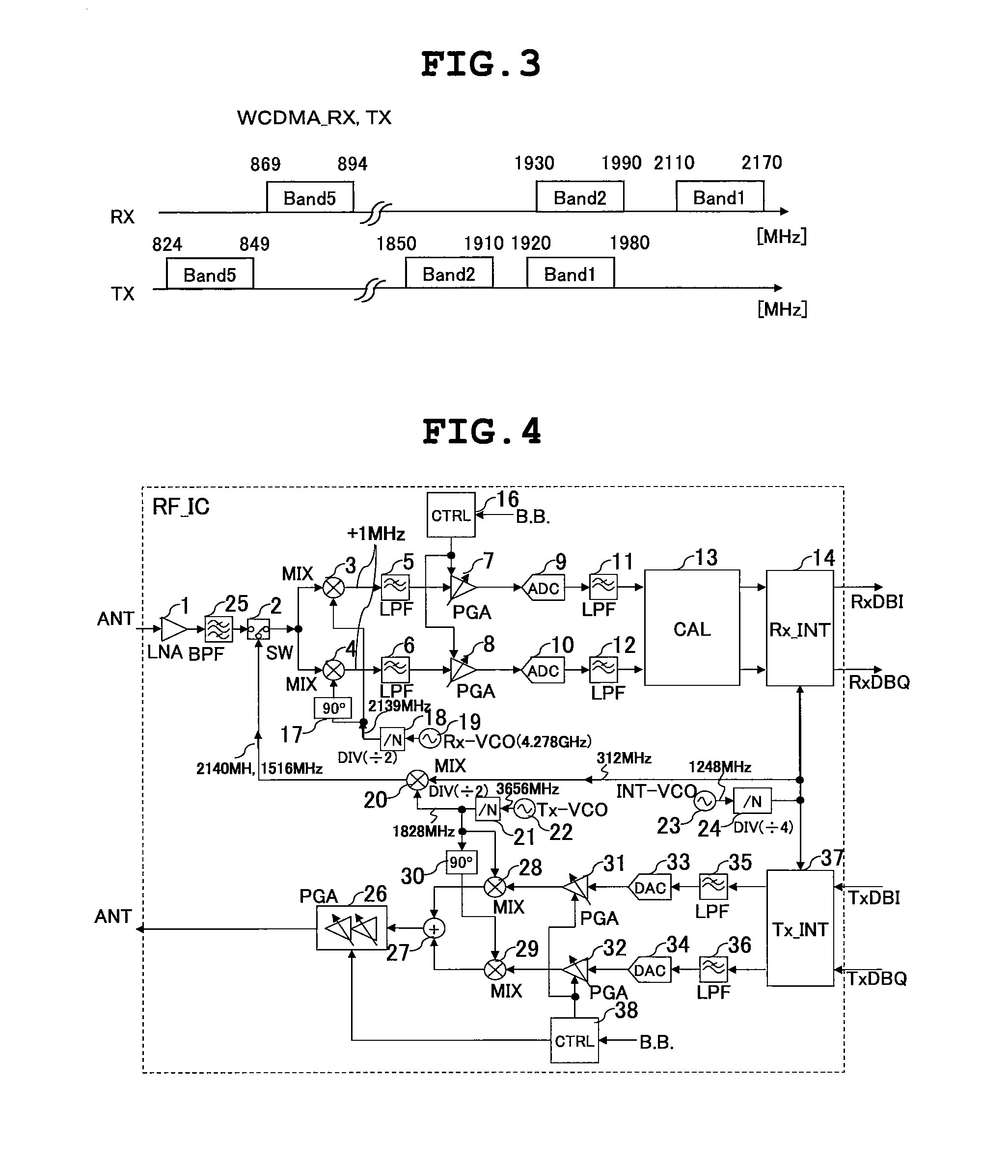 Integrated circuit and device for mobile communications