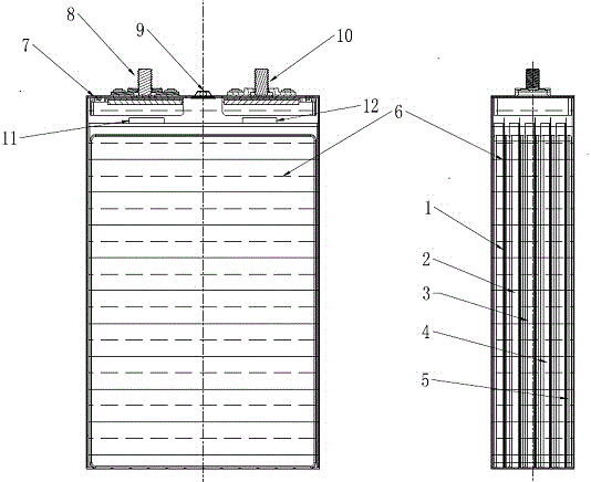 Safety device for secondary charging battery assembly