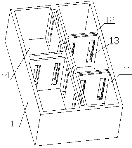 Medical storage box with adjustable separation effect