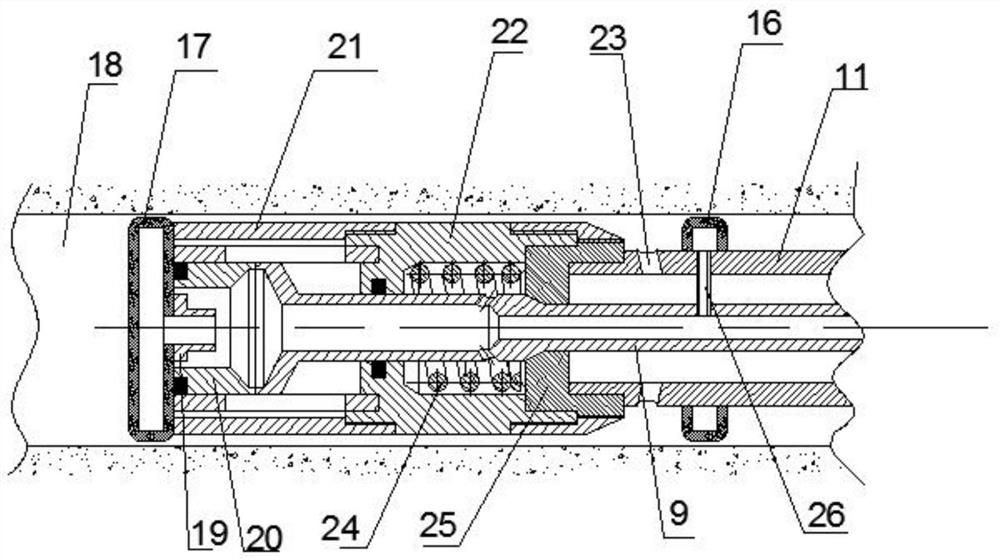 A staged fracturing device for unconventional reservoirs