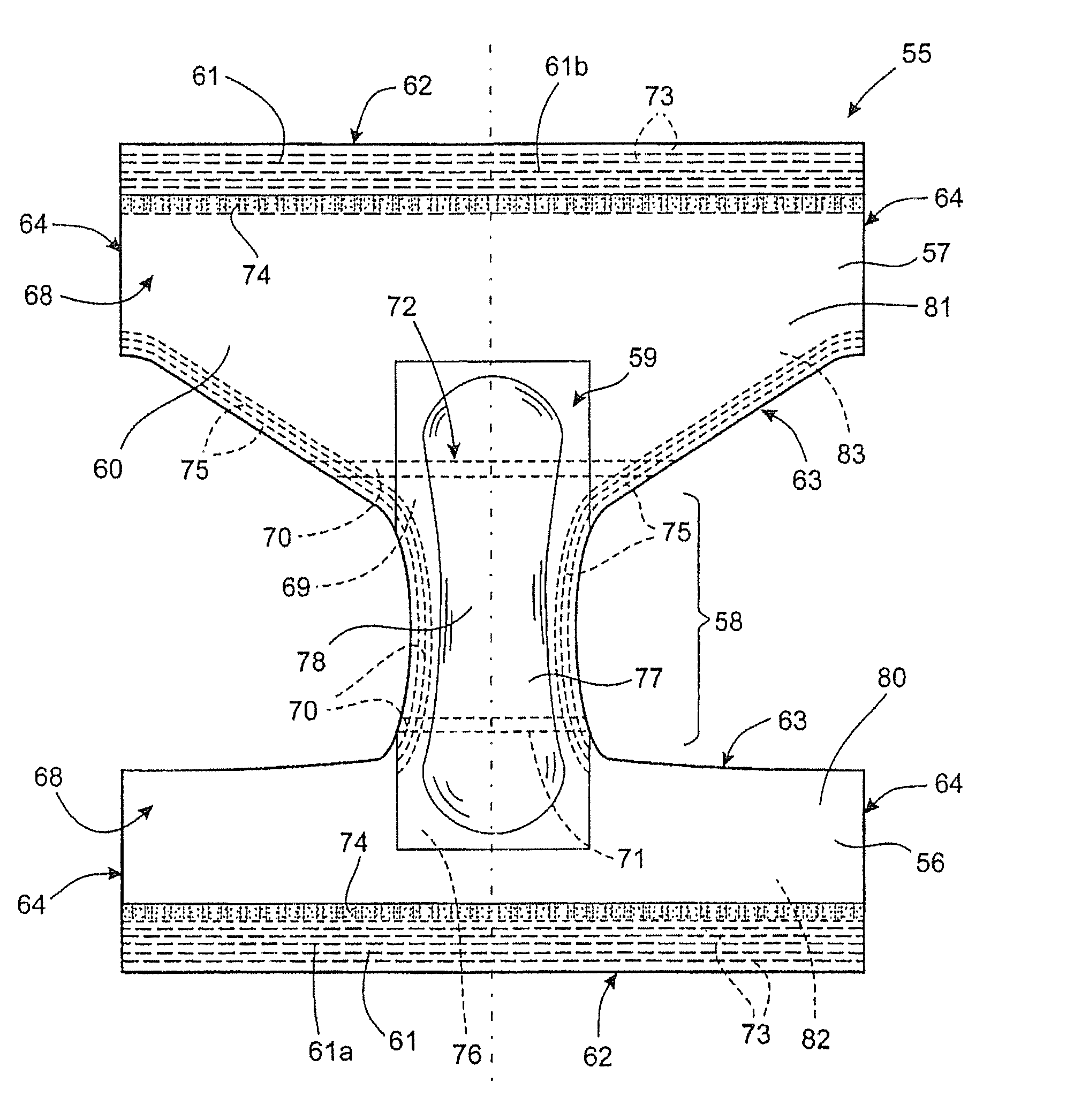 Absorbent article comprising an elastic laminate