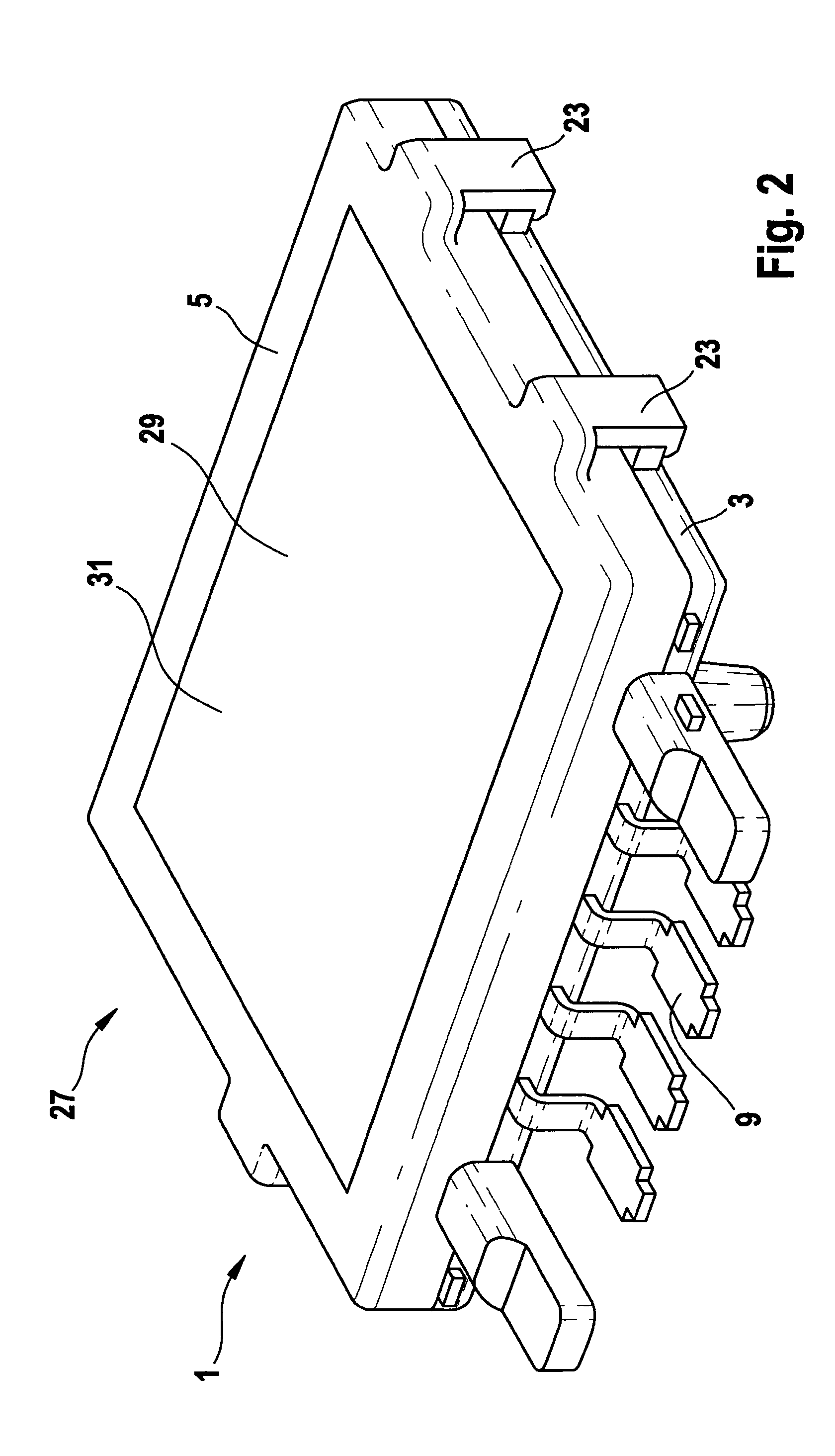 Sealing frame and method for covering a component