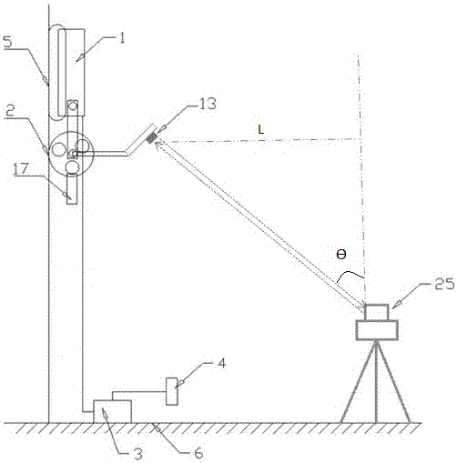 Method and device for measuring radial deviation of metal tank