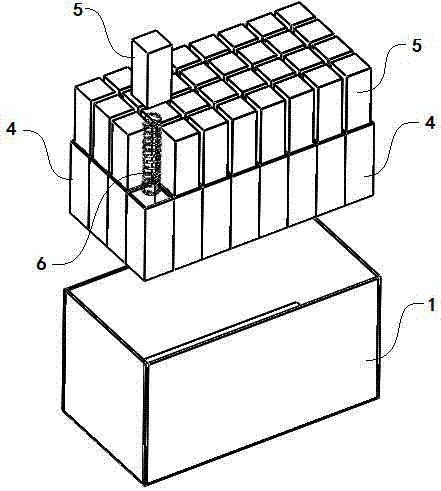 A courier box with the function of anti-compressive and shock-absorbing