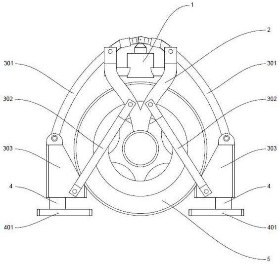 Vehicle automatic wheel block anti-rolling device