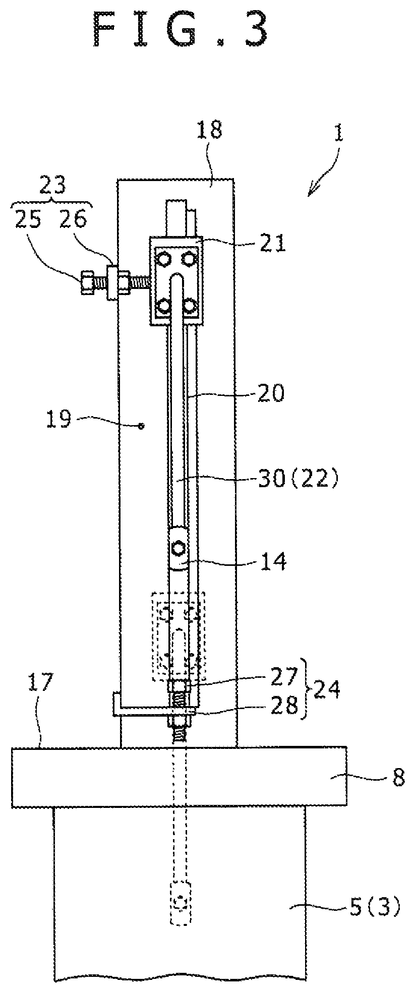 Rotation drum alignment ascertaining device