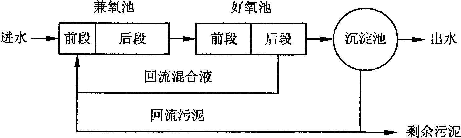 High-concentration activated sludge sewage disposal process