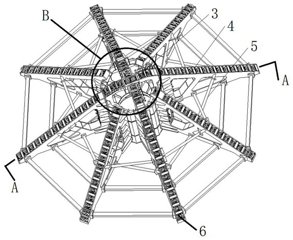 Cutter head structure for full-section shaft heading machine