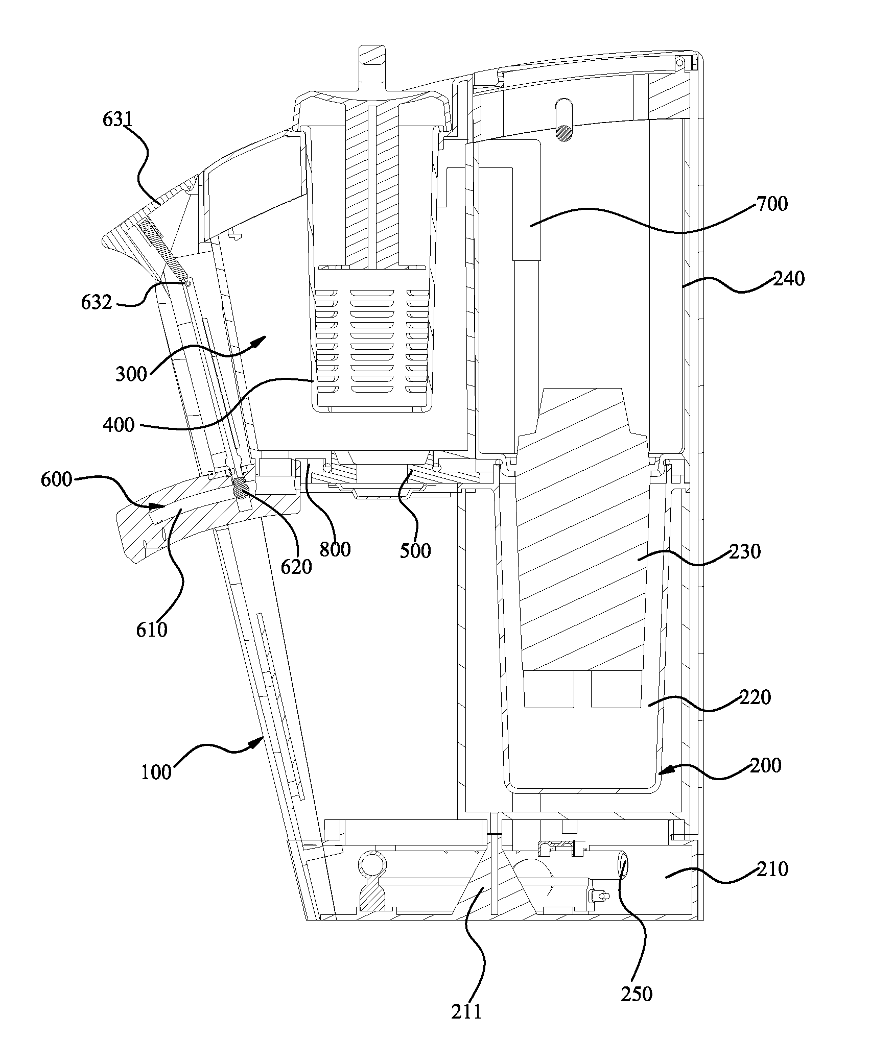 Hot water brewing machine