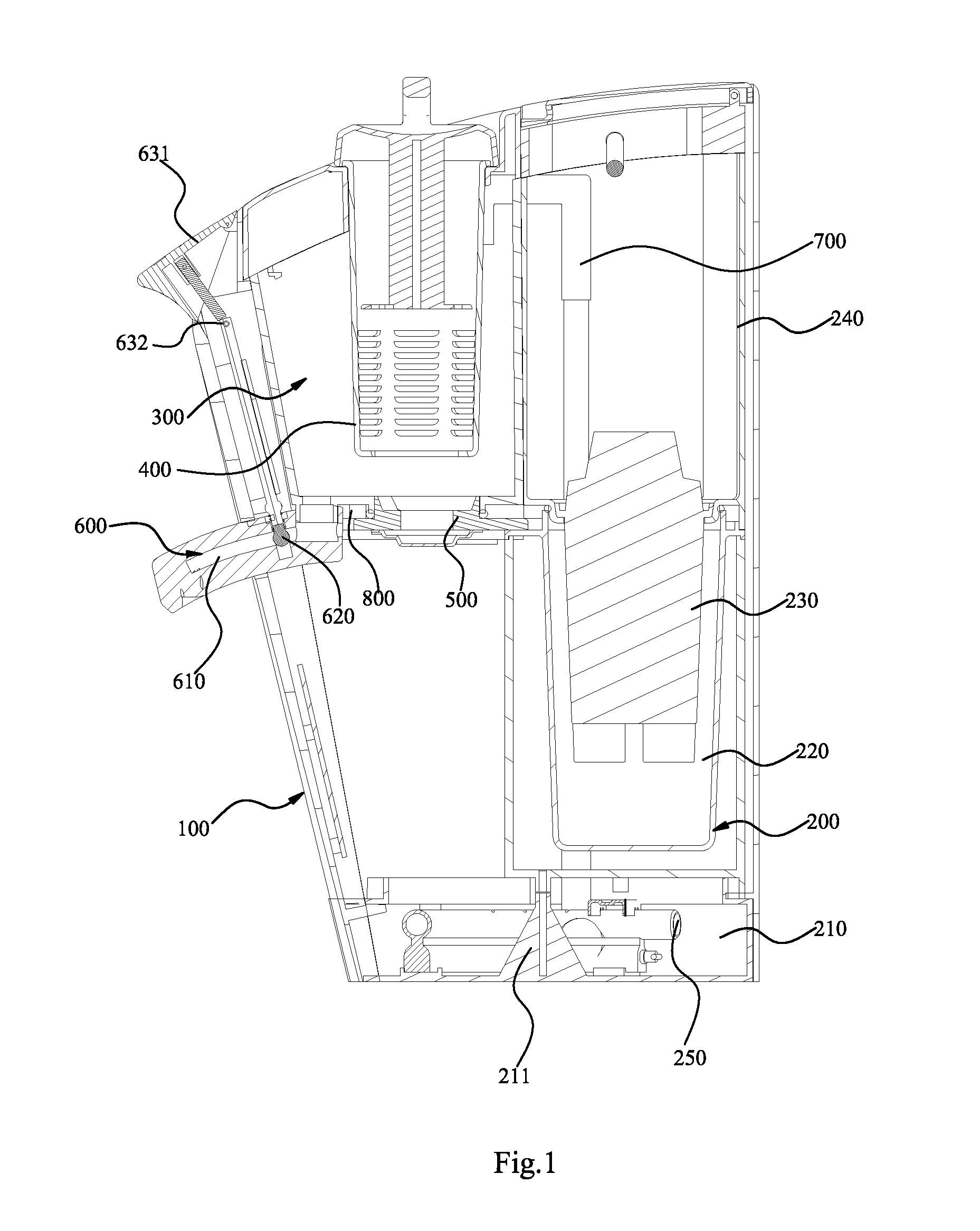 Hot water brewing machine