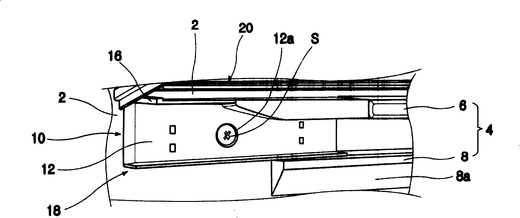 Installation structure for refrigerator guiding rail