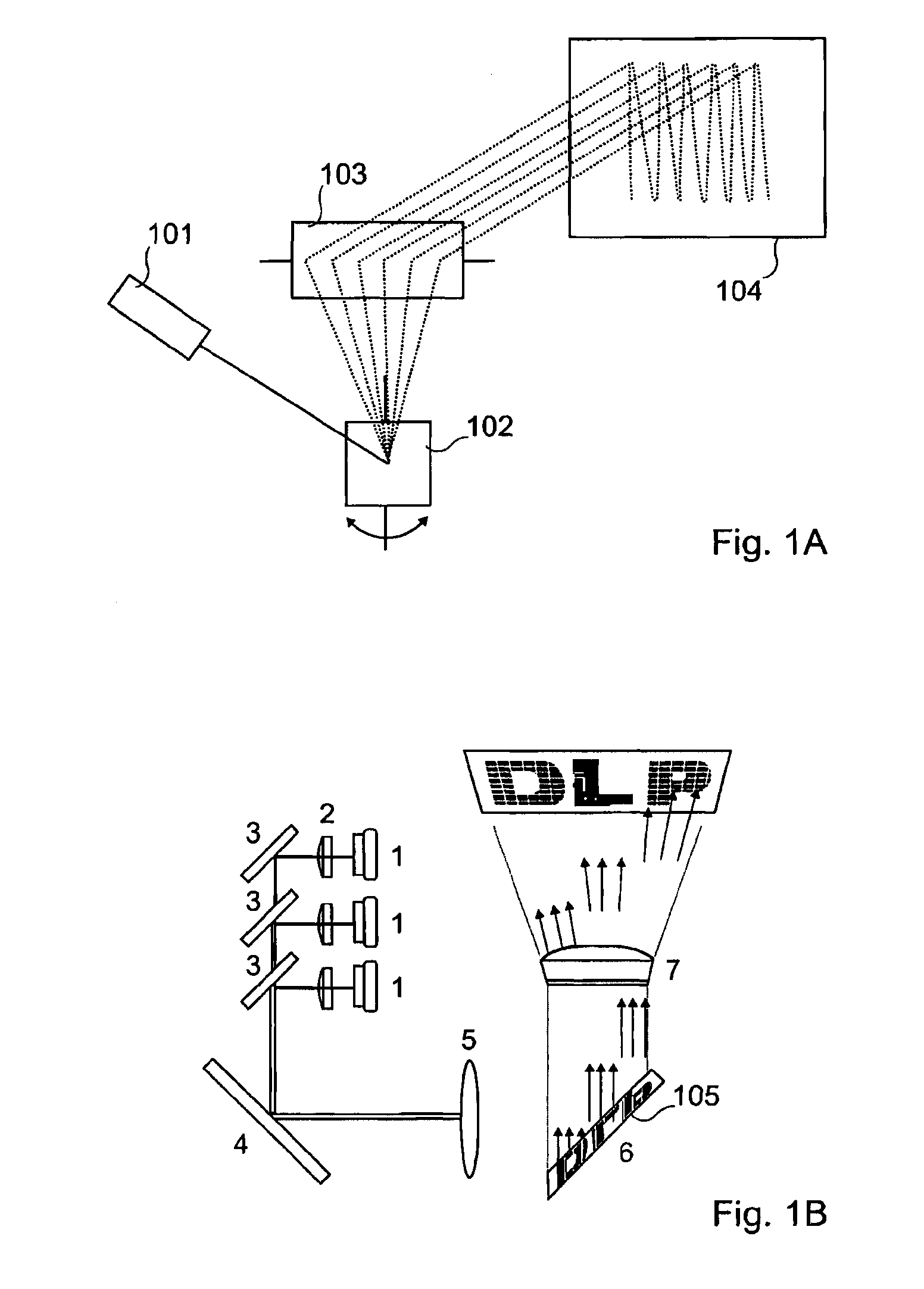 Optical micro-projection system and projection method