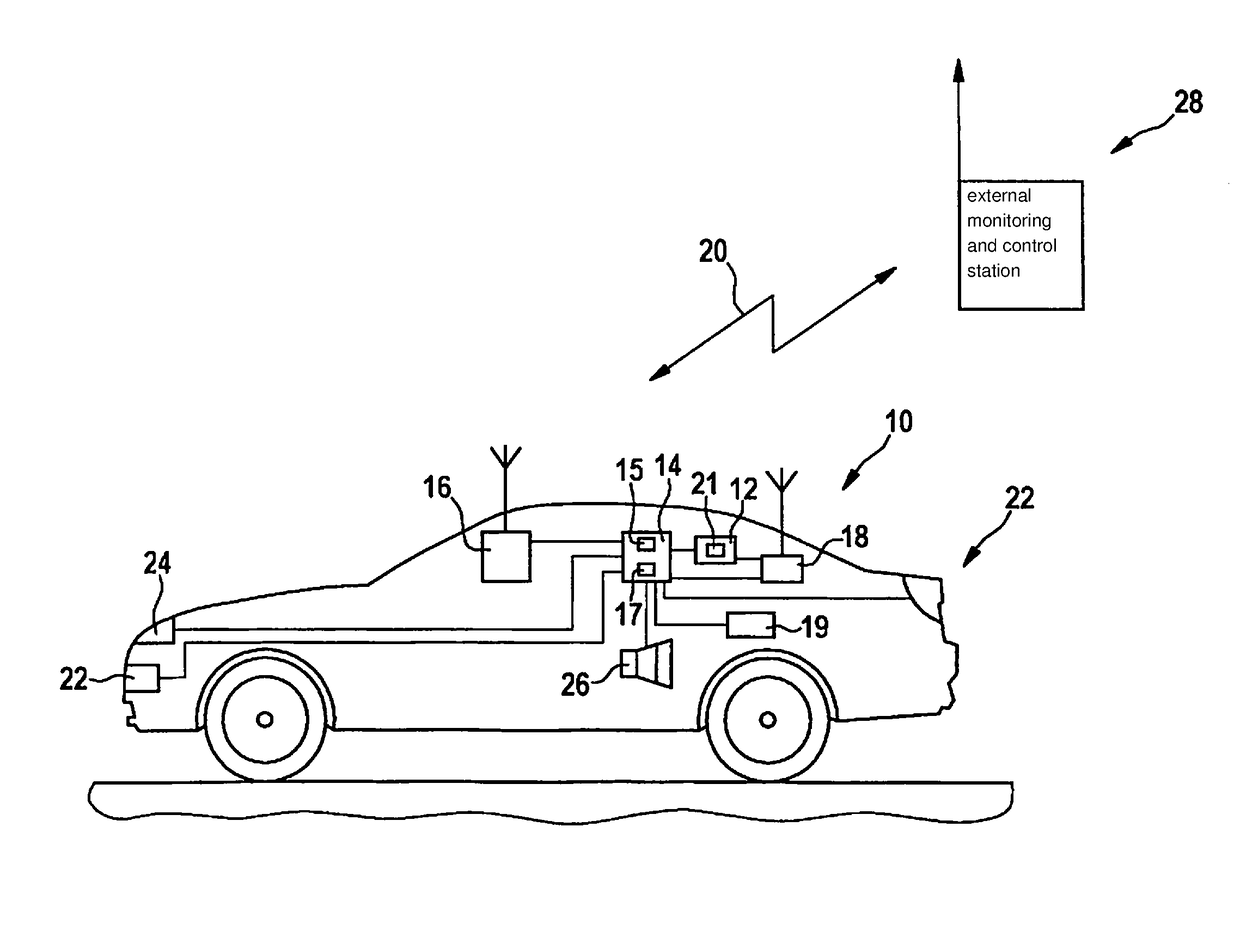 Monitoring system for an autonomous vehicle