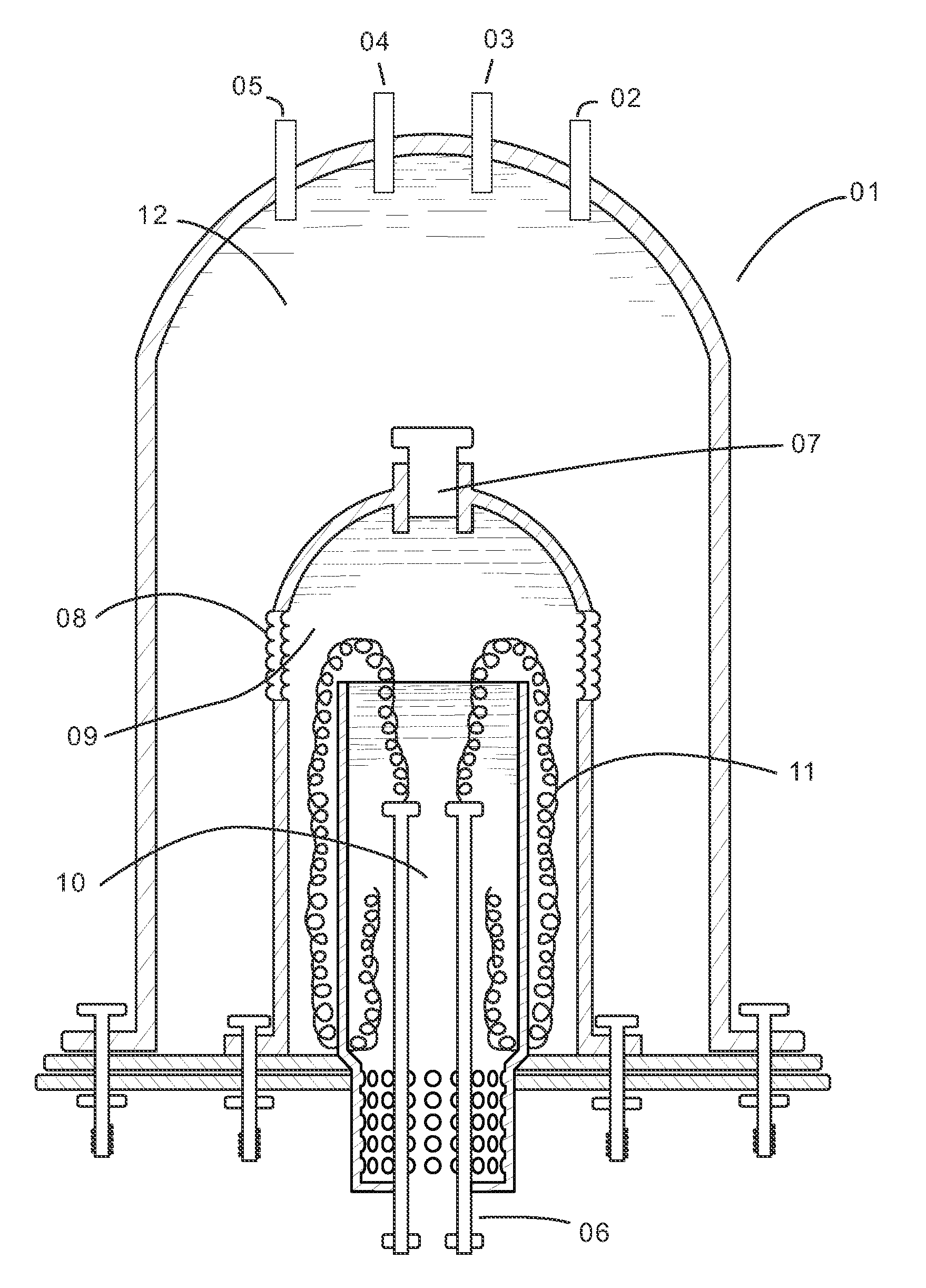 Apparatus With Expansion Chamber Providing Large Heat Distribution