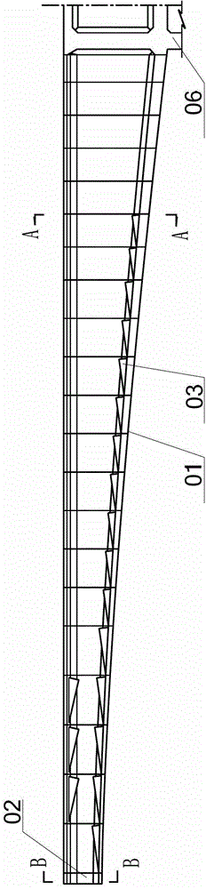 Prestressed concrete variable-section box girder bridge with internal slant leg rigid frame, and construction method thereof
