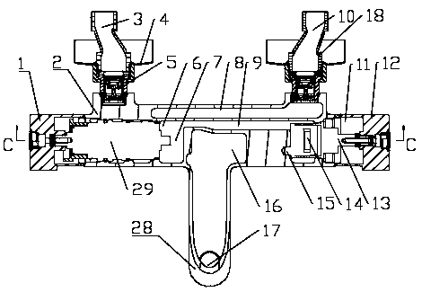 Cold-contact constant-temperature spigot