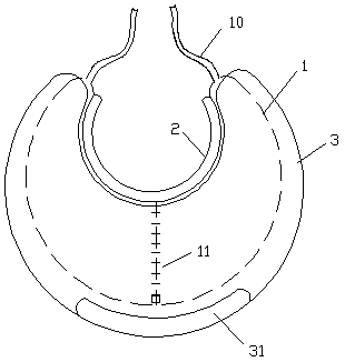 Feeding bib fabric capable of protecting skin