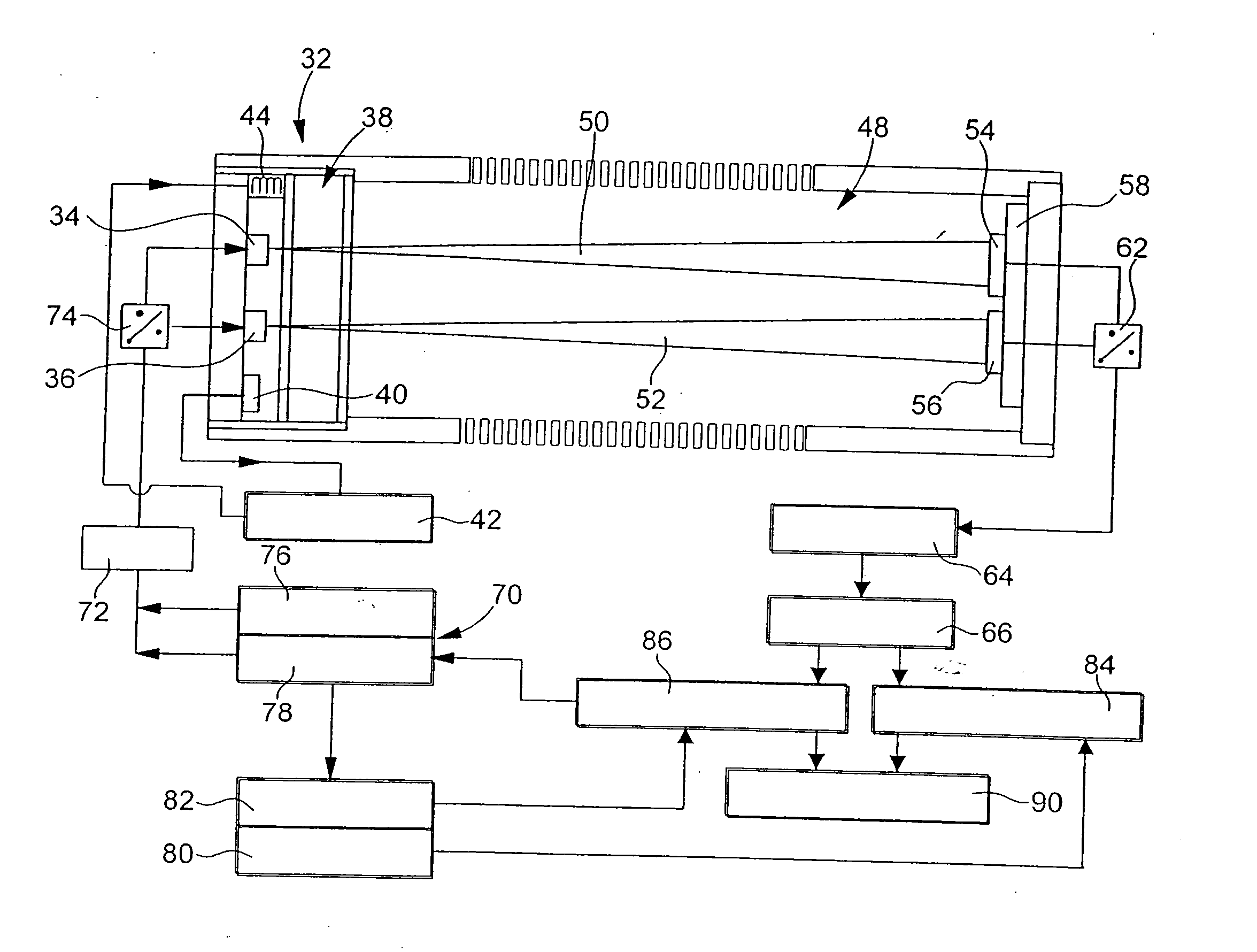 Gas detection method and gas detector device