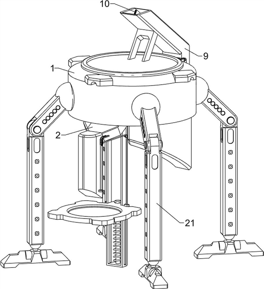 A sterile egg shell breaking device with splash-proof function