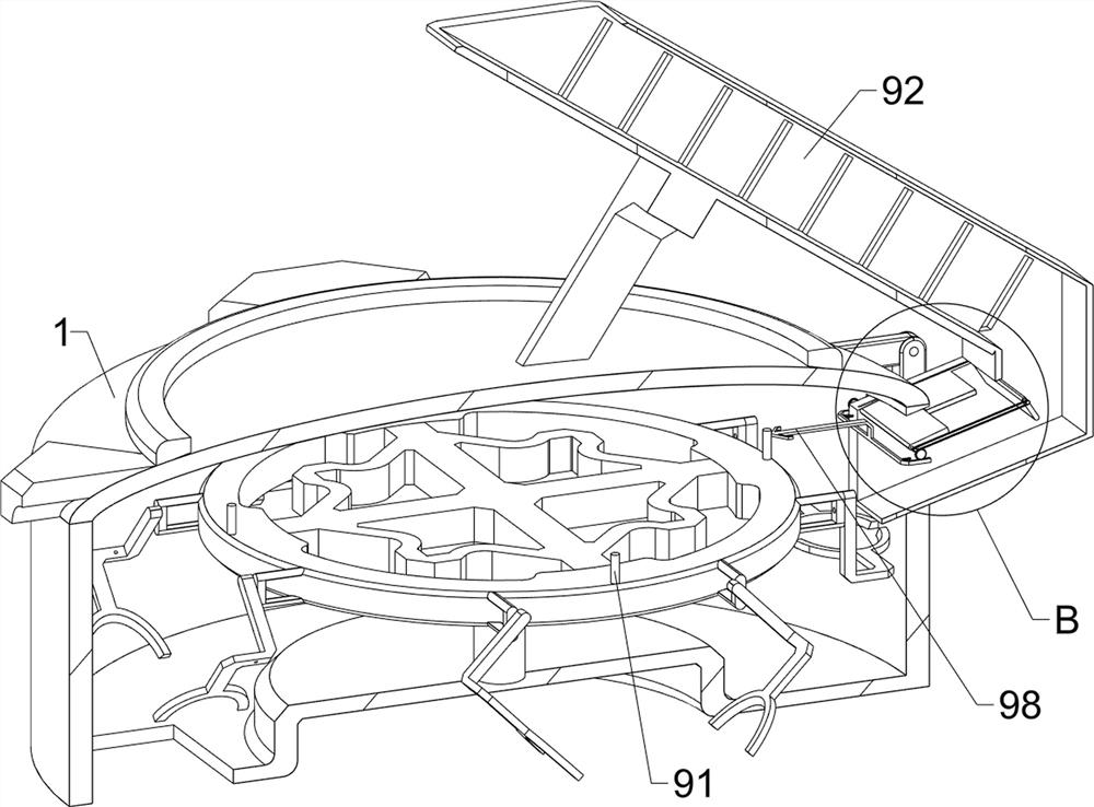 A sterile egg shell breaking device with splash-proof function