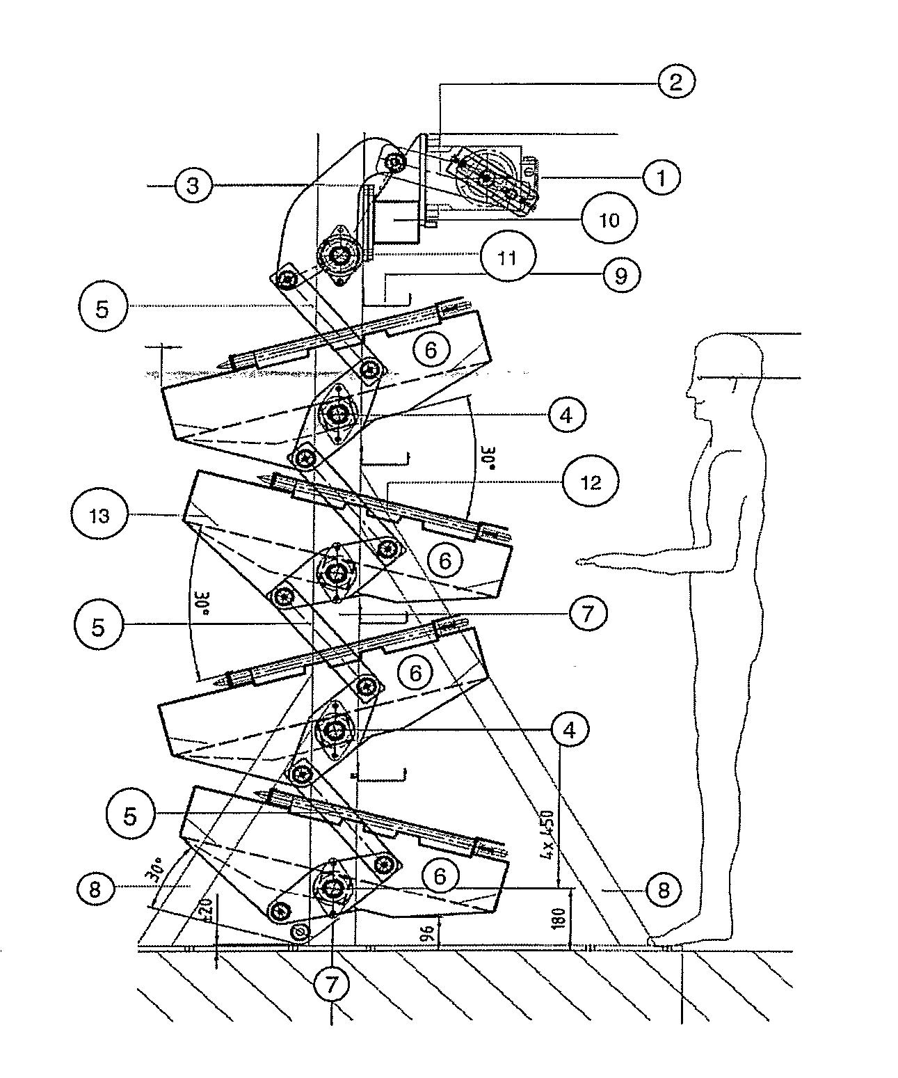 Bioreactor Assembly Comprising at Least One Tray-Like Rocking Platform