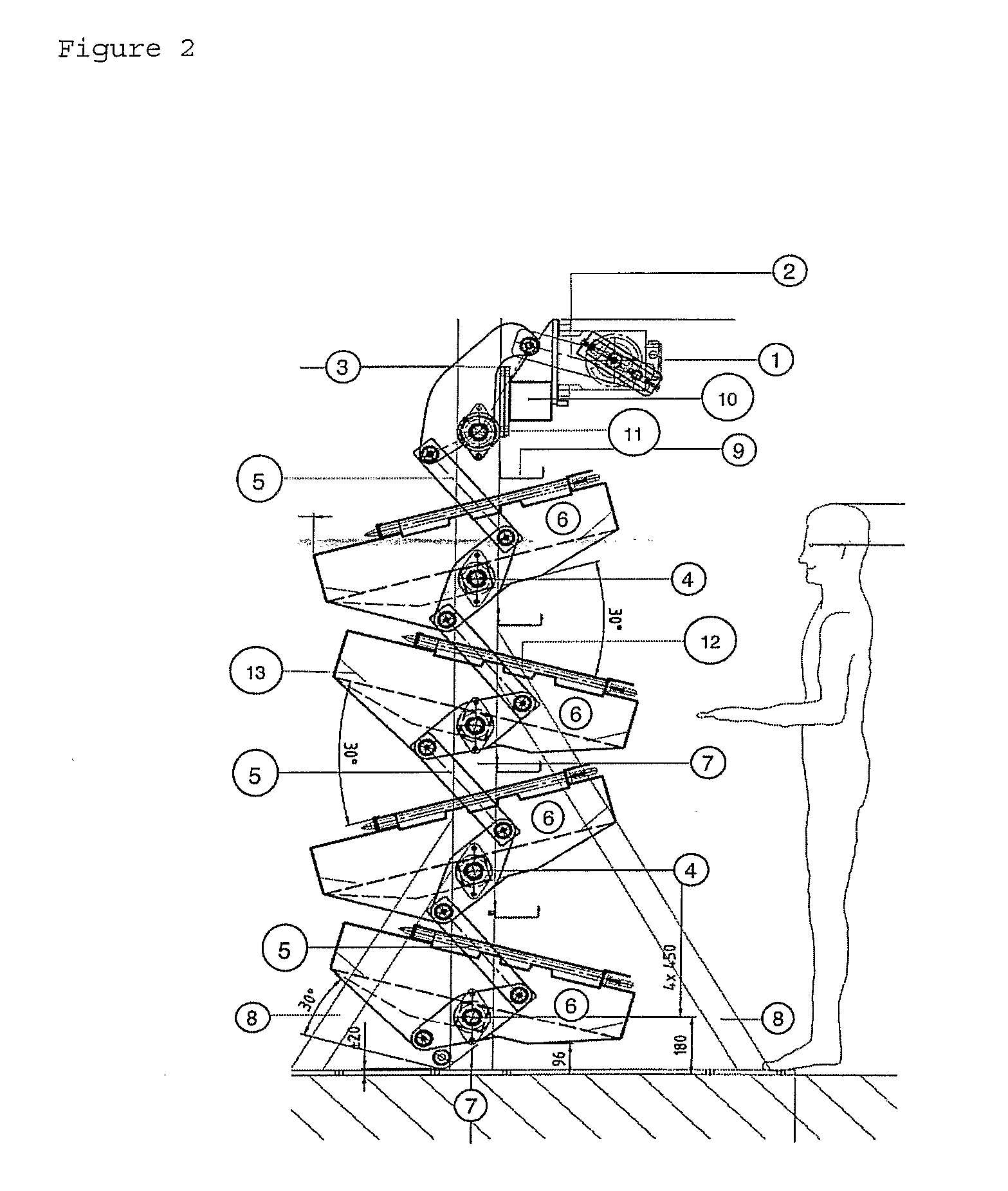 Bioreactor Assembly Comprising at Least One Tray-Like Rocking Platform