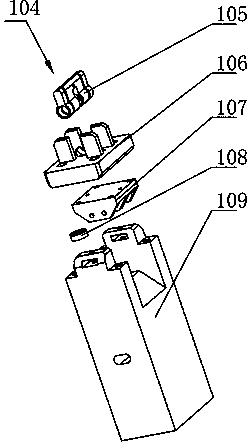 Conveying and transferring mechanism special for lock cylinders