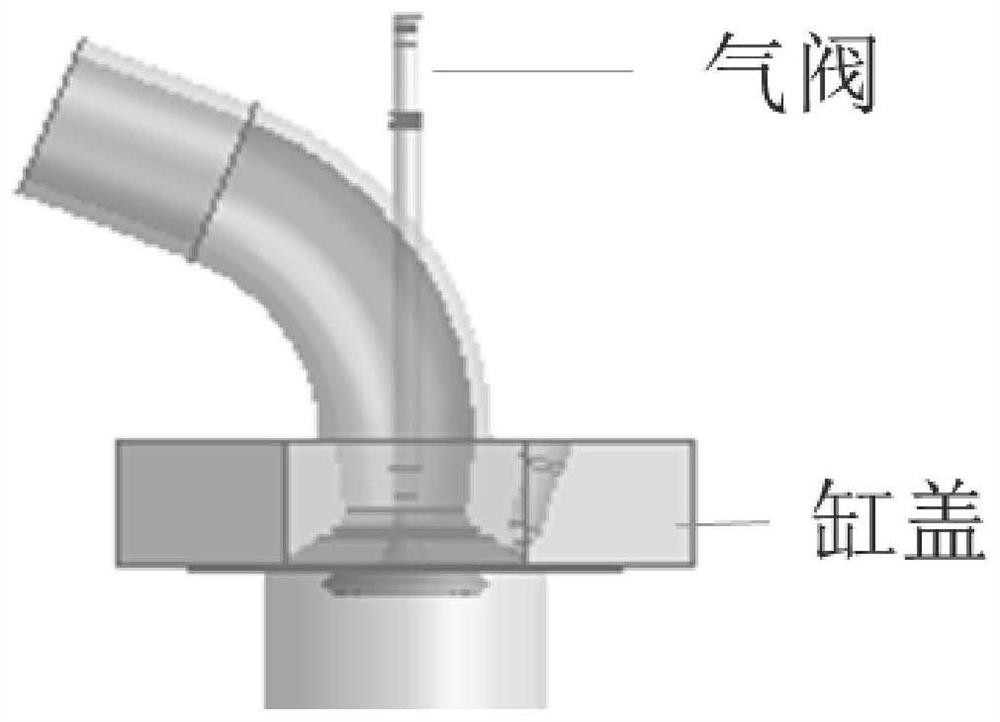 A large-scale diesel engine gas valve and its manufacturing method