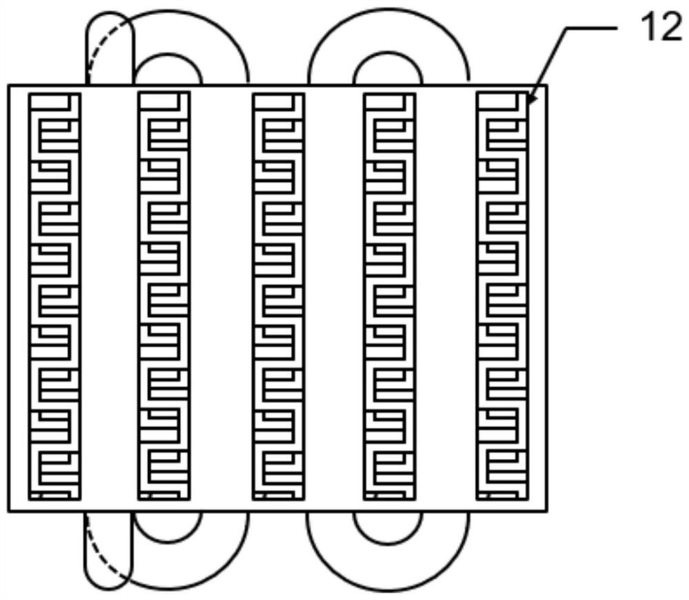 Separated type three-flow heat exchanger
